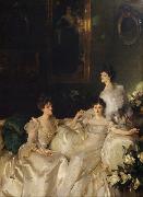 John Singer Sargent The Wyndham Sisters Lady Elcho,Mrs.Adeane,and Mrs.Tennanet (mk18) oil on canvas